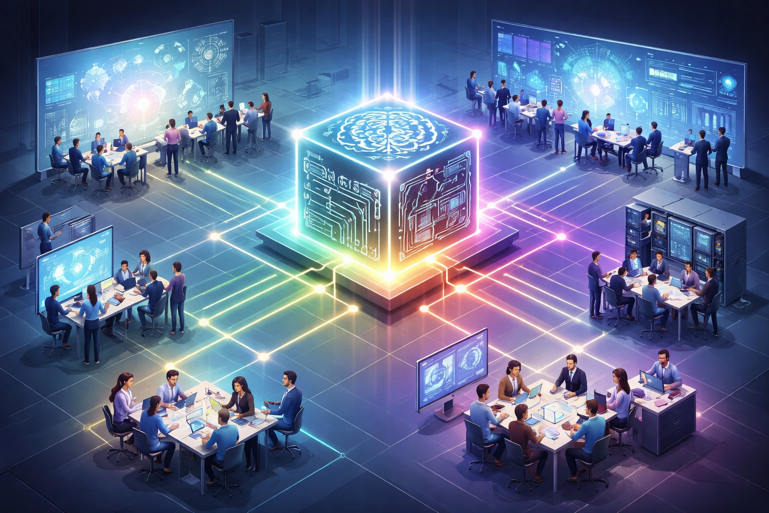 Visual workflow showing MCP integration