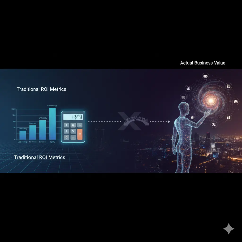 The gap between traditional ROI metrics and actual business value